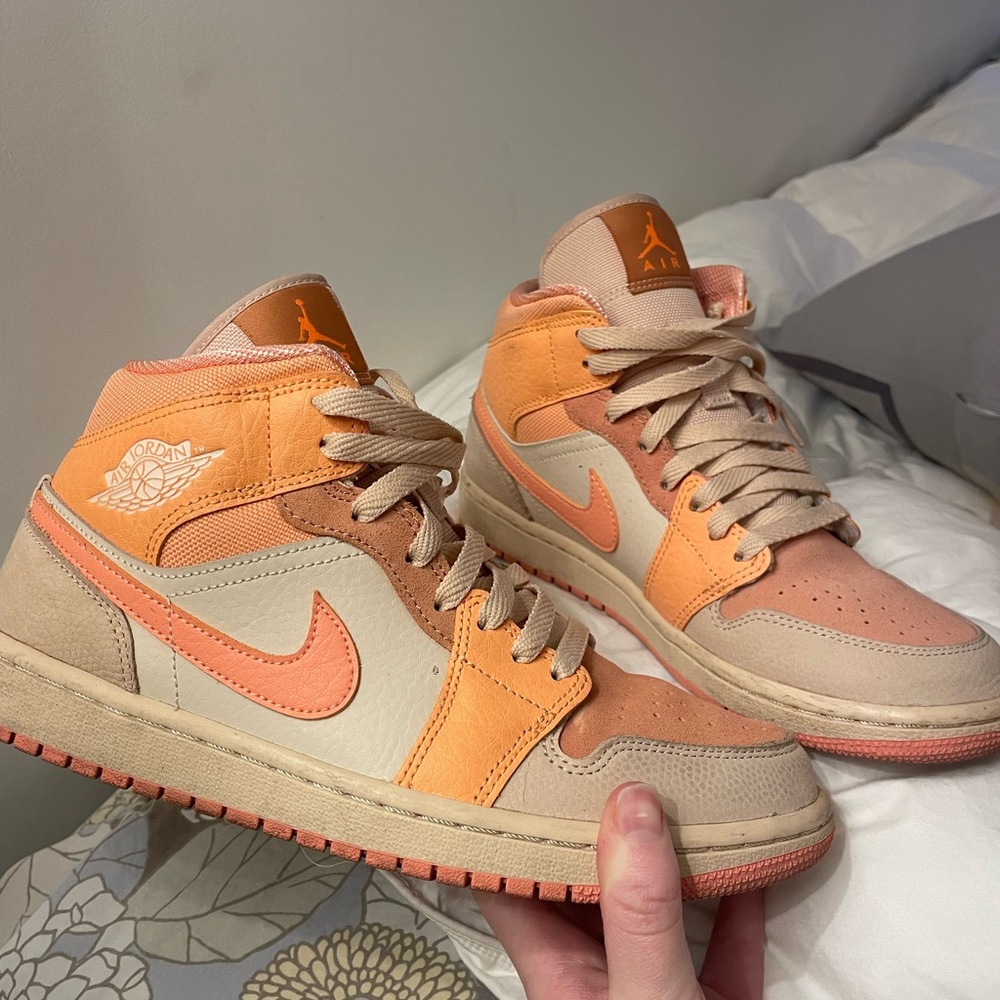 Women’s Jordan 1 Mid Apricot Orange